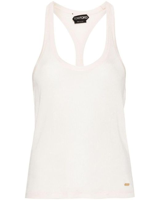 Tom Ford White Jersey Tank Top