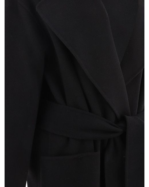 Sportmax Black "polka" Robe Coat