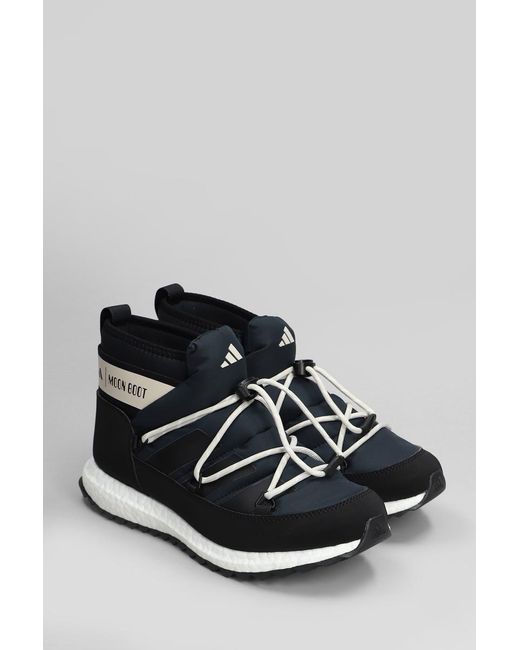 Adidas X Moon Boot Black Moonboost Low Low Heels Ankle Boots