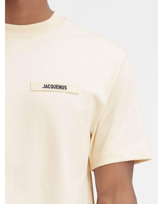 Jacquemus Natural Gros Grain T-shirt for men