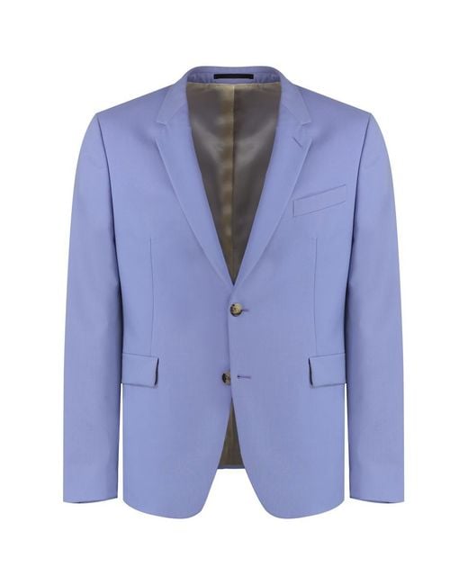Paul Smith Blue Wool And Mohair Two Piece Suit for men