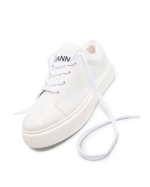 Ganni White Low-Top Sneakers