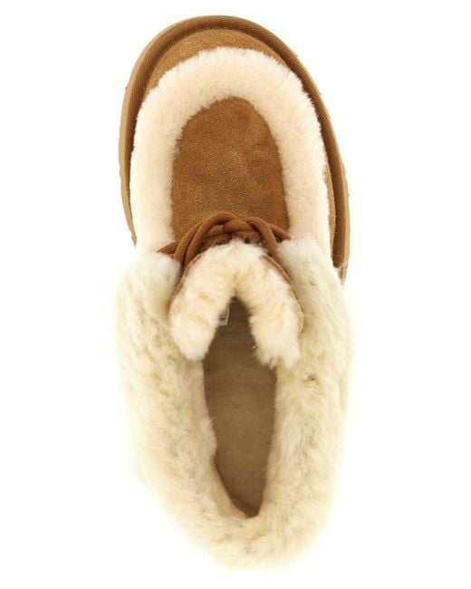 Ugg Natural 'Esmee Lace Up' Ankle Boots
