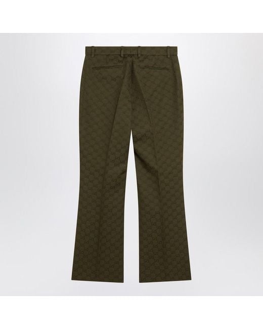 Gucci Green Military Trousers