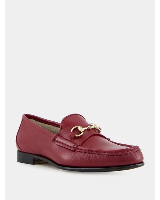 Gucci Red "Horsebit 1953" Loafers