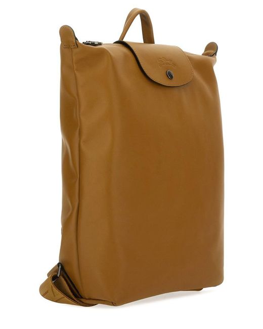 Longchamp Brown Backpack "Le Pliage Xtra" M
