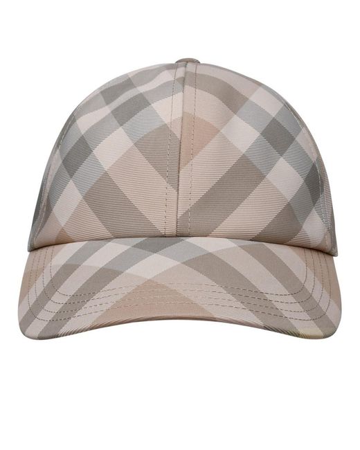 Burberry Gray Beige Polyester Hat
