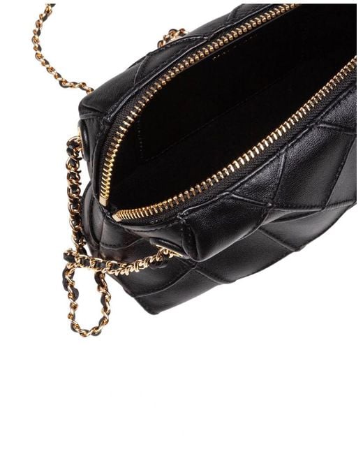 Tory Burch Black Quilted Leather Shoulder Bag