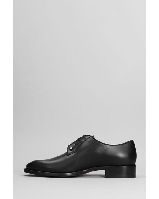 Christian Louboutin Gray Chambeliss Flat Lace Up Shoes for men