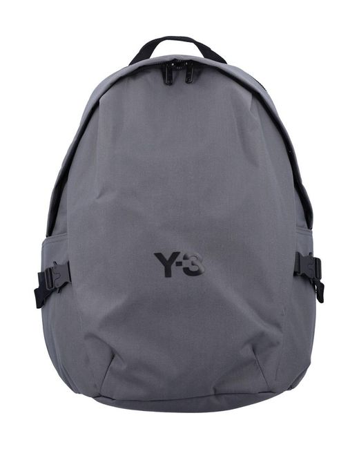 Y-3 Gray Cordura Staple Backpack
