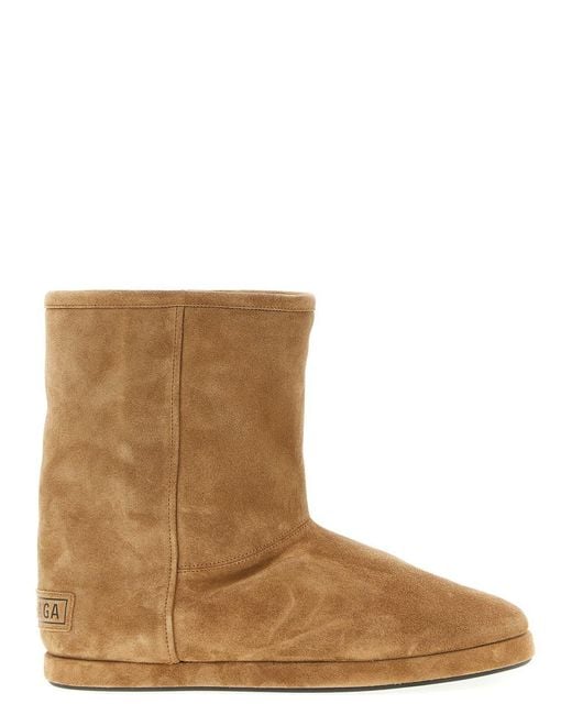 Balenciaga Brown 'Alaska Soft' Ankle Boots for men