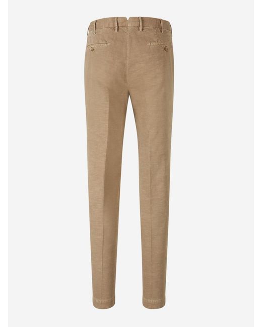 Incotex Natural Tapered Fit Formal Trousers for men