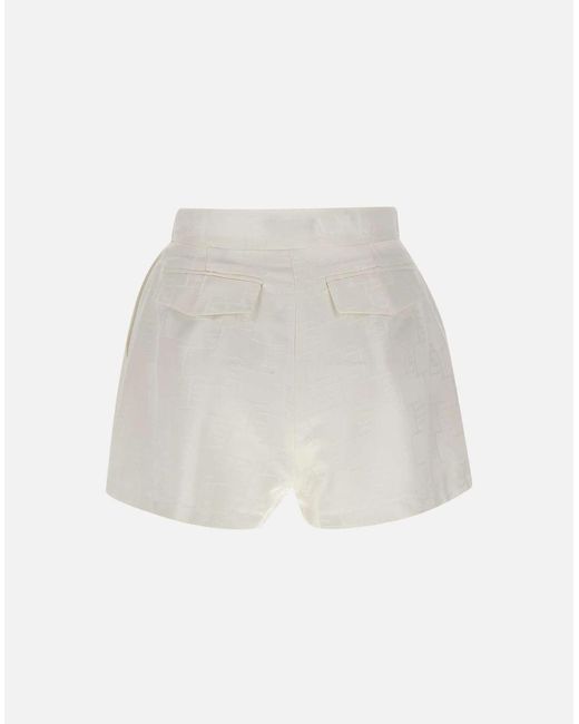 Elisabetta Franchi White Shorts