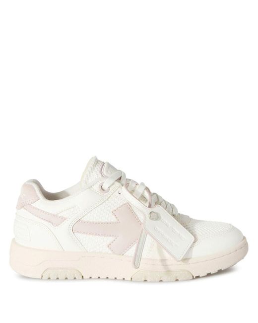 Off-White c/o Virgil Abloh White Slim Out Of Office Leather Sneakers