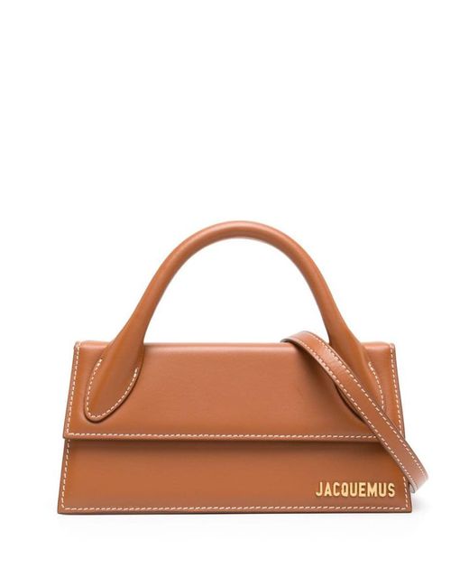 Jacquemus Brown Le Chiquito Long Leather Top-handle Bag