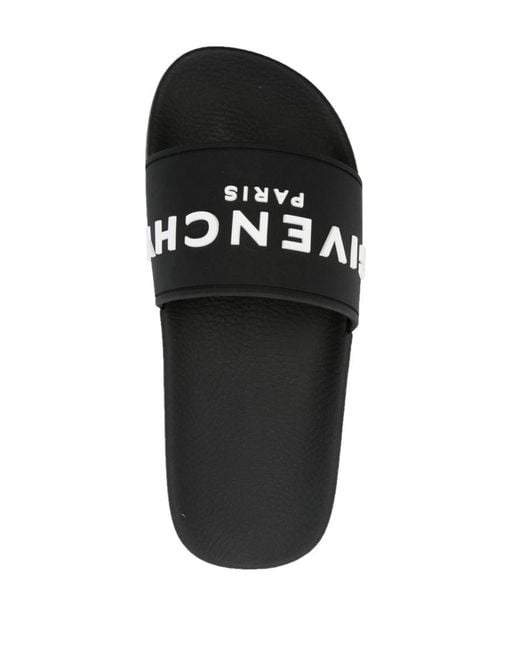 Givenchy Black Logo Pool Slides