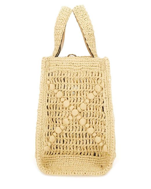 Tory Burch Metallic T Monogram Tote Bag