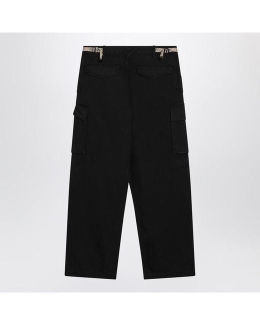 Burberry Black Cargo Trousers for men