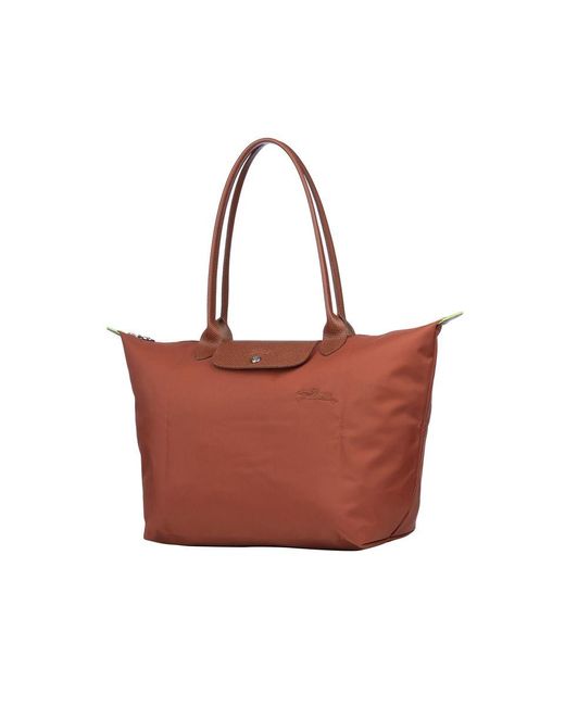 Longchamp Red Le Pliage L Tote Bag
