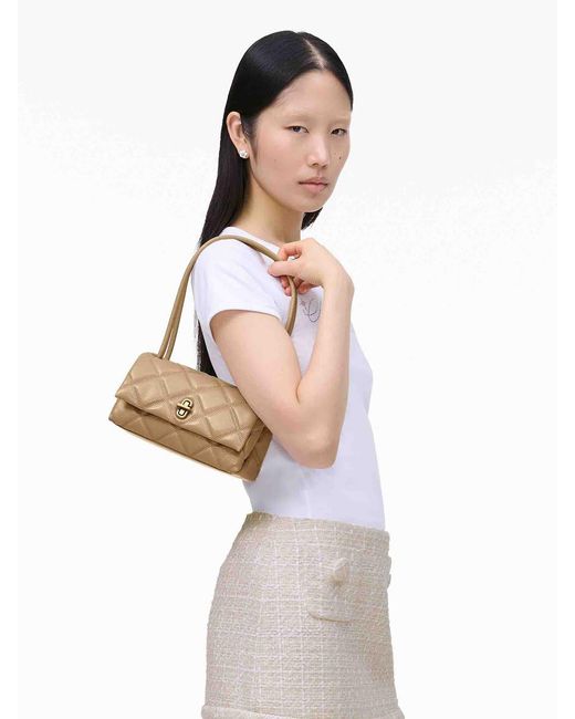 Marc Jacobs Natural The Quilted Mini Dual Shoulder Bag