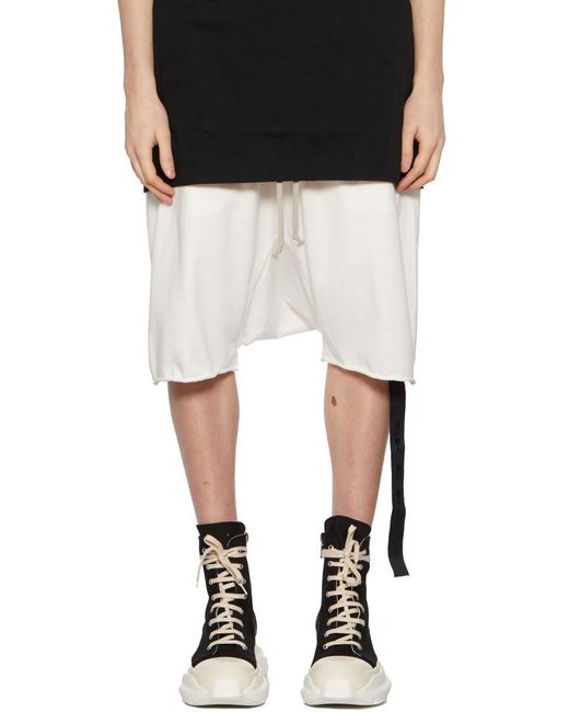 Rick Owens Gimp Drawstring Pods Bermuda in Black for Men | Lyst Canada