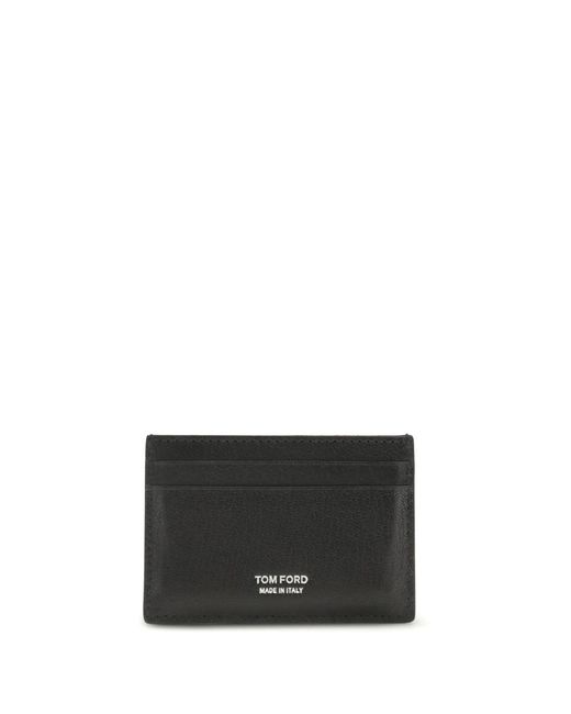 Tom Ford White Leather Card Holder for men