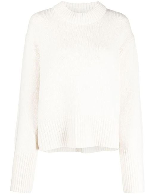 Lisa Yang White "sony" Turtleneck Sweater Clothing