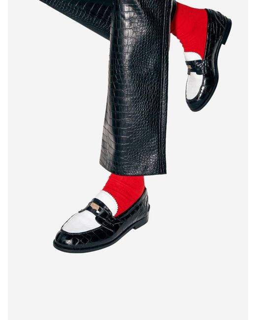 Christian Louboutin Black Penny Loafers
