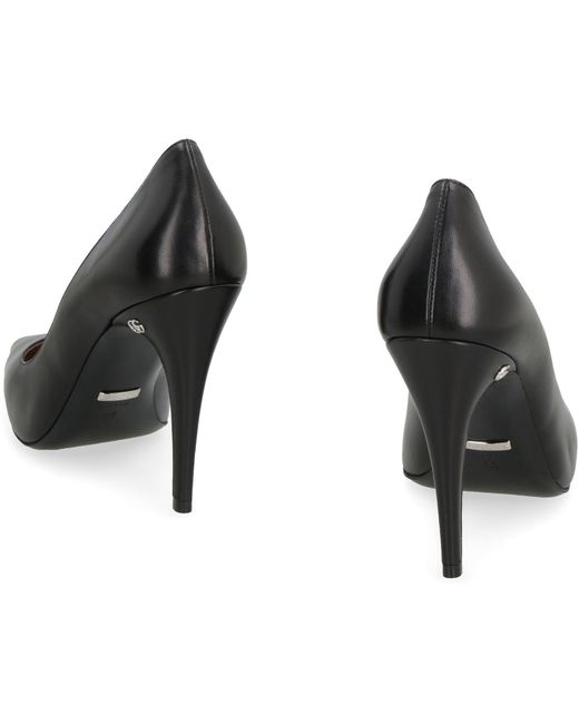 Gucci Black Leather Pointy-toe Pumps