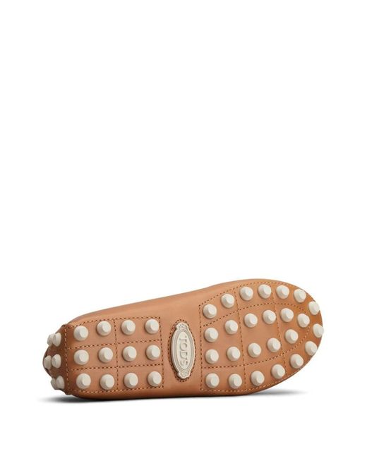 Tod's Brown Flat Shoes