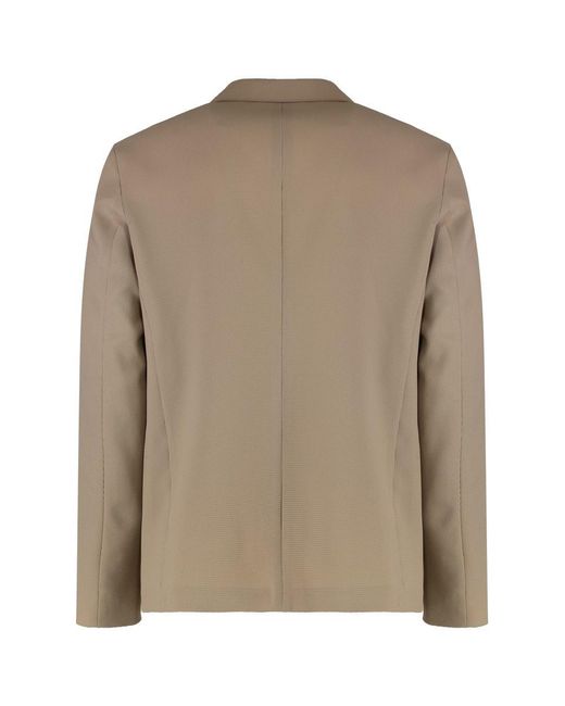 Emporio Armani Natural Single-Breasted Two-Button Jacket for men