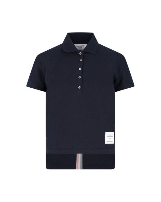Thom Browne Blue T-Shirts And Polos