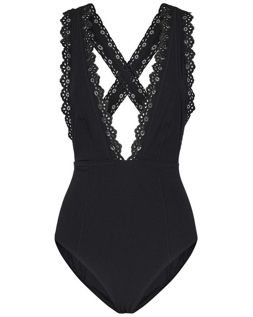 Ulla Johnson Black Ophelia Swimsuit