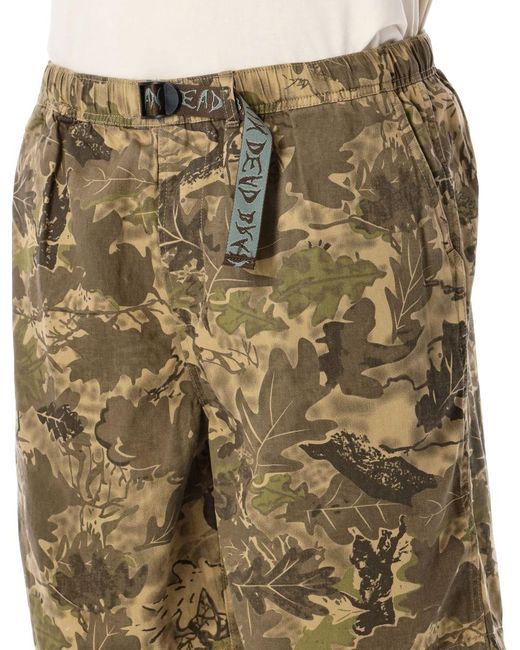Brain Dead Green Twill Climber Short for men