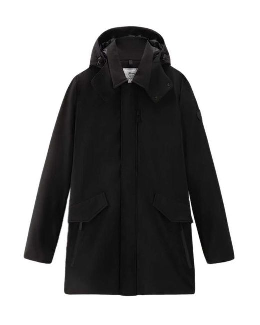 Woolrich Black Coats for men