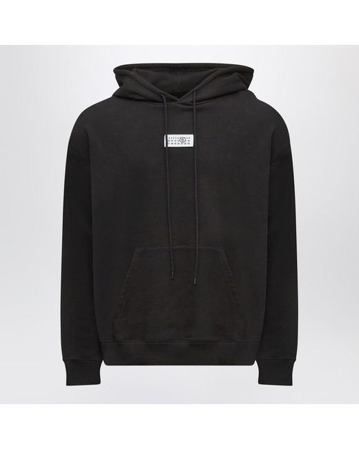 MM6 by Maison Martin Margiela Black Numeric Hoodie for men
