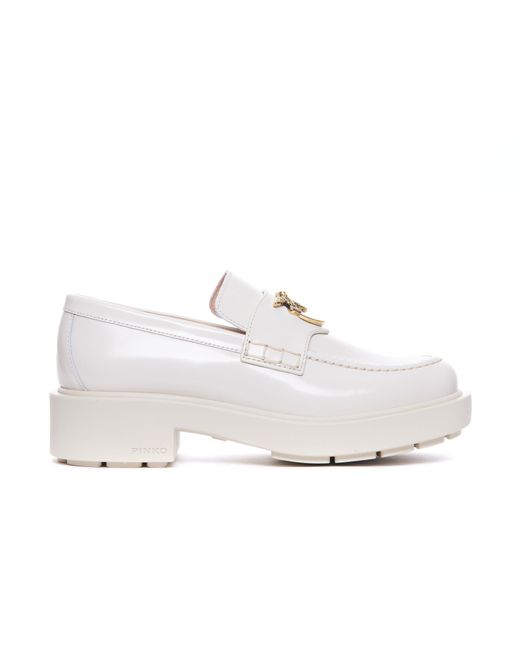 Pinko White Flat Shoes
