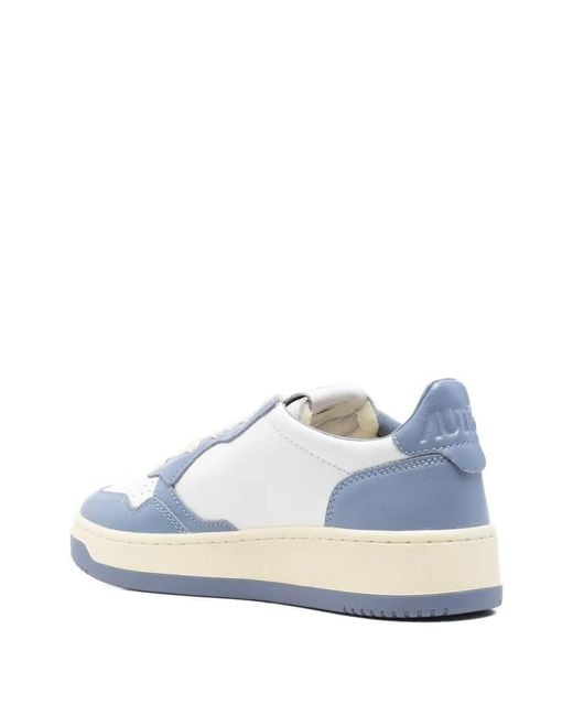 Autry Blue Lace Up Sneakers