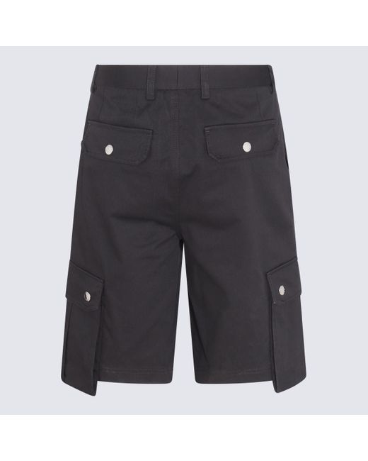 Dolce & Gabbana Gray Cotton Bermuda Shorts for men