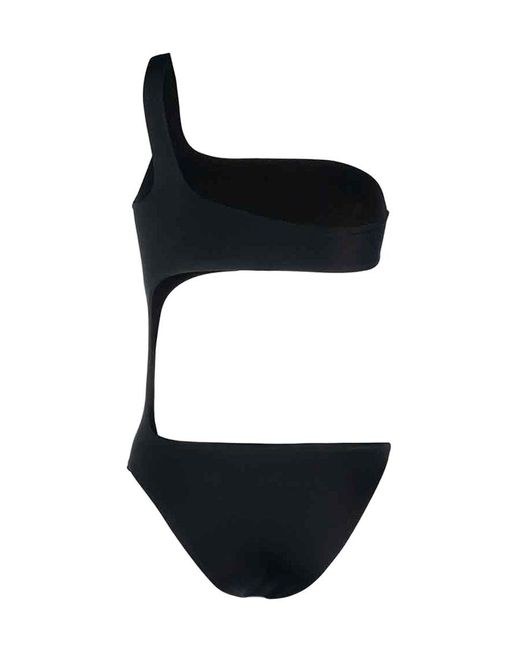 Versace Black One-shoulder Swimsuit
