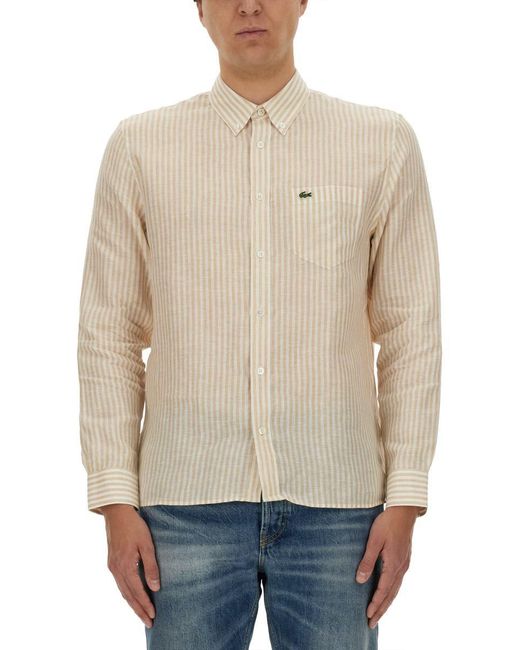 Lacoste Natural Shirt With Logo for men