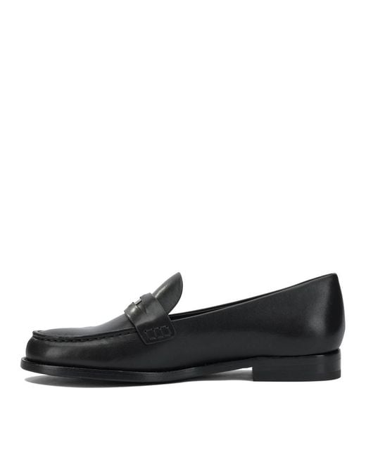 Tory Burch Black Bovine Leather Loafers