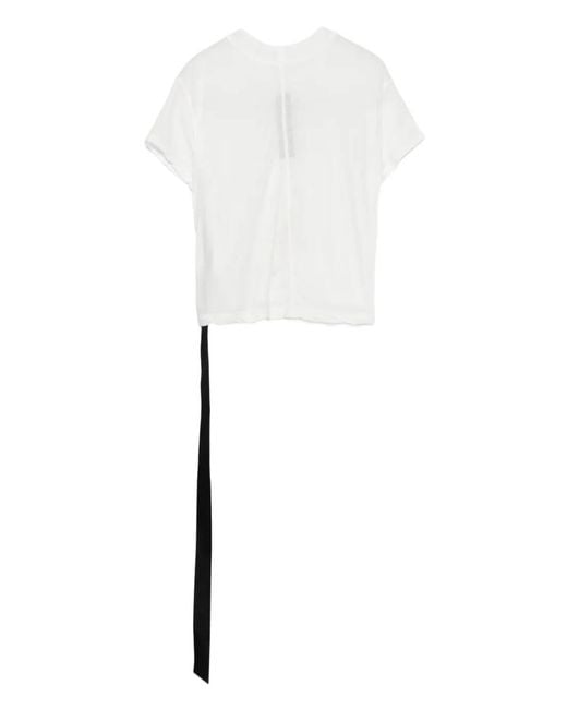 Rick Owens White Asymmetrical Top
