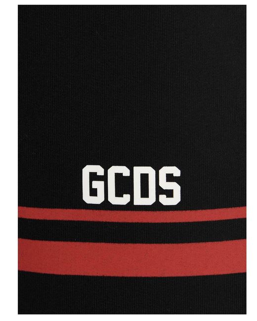 Gcds Black Cotton Bermuda Shorts for men