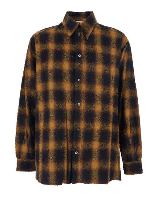 JORDANLUCA Black Check Shotgun for men