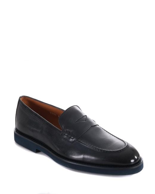 Doucal's Gray Flat Shoes for men