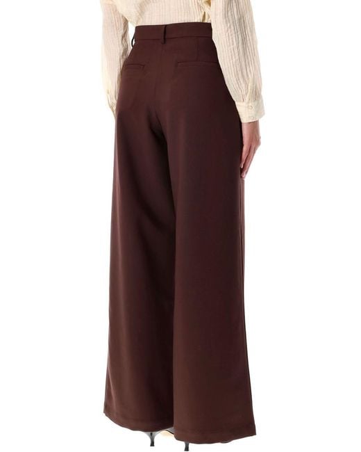 Sessun Red Wide-Leg Trousers