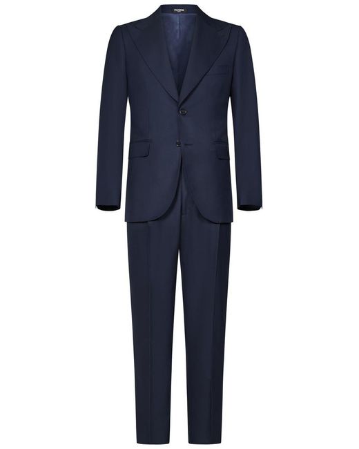 Franzese Collection Blue Franzese Napoli Stefano De Martino Model Suit for men