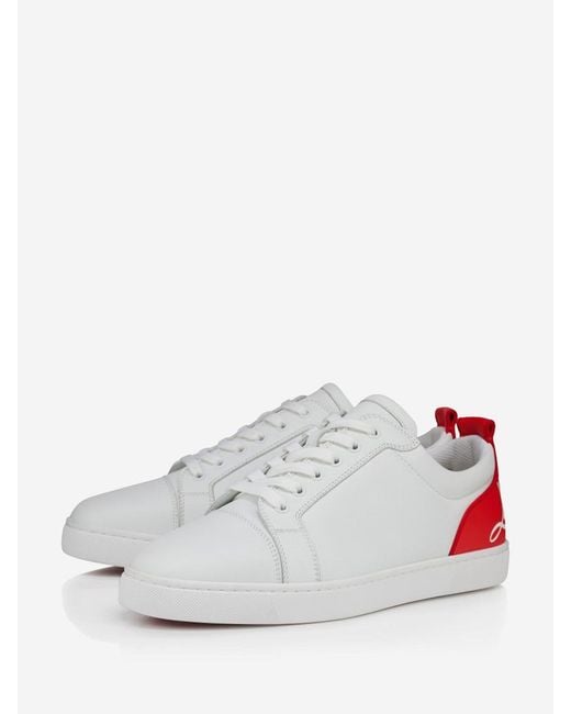 Christian Louboutin White Sneakers Fun Louis Junior for men