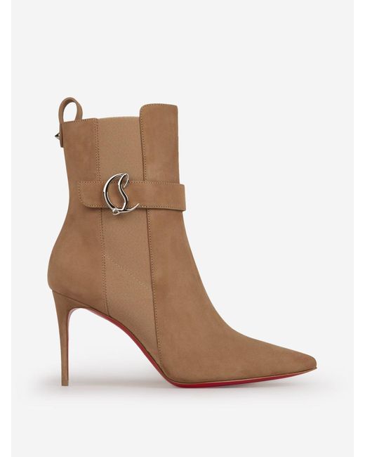 Christian Louboutin Brown Chelsea Booties